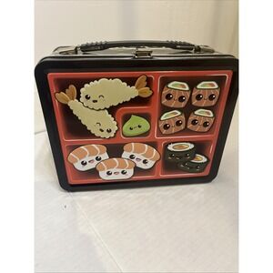 Bento Embossed Tin Lunch Box - Collectible